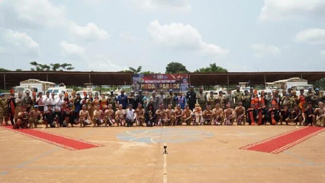 
					Kesenian Indonesia Meriahkan Medal Parade Kontingen Garuda di Afrika Tengah
