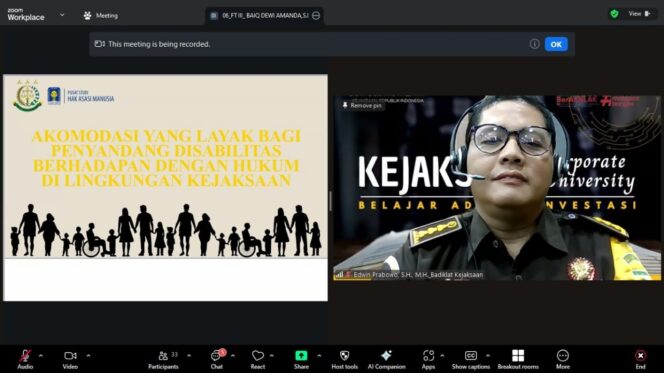 
					Widyaiswara Badiklat: Paparkan Akomodasi Layak bagi Penyandang Disabilitas Berhadapan dengan Hukum