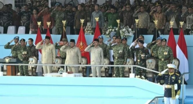 
					HUT ke-80 TNI, Presiden Prabowo Tekankan Kepemimpinan Teladan dan Profesionalisme