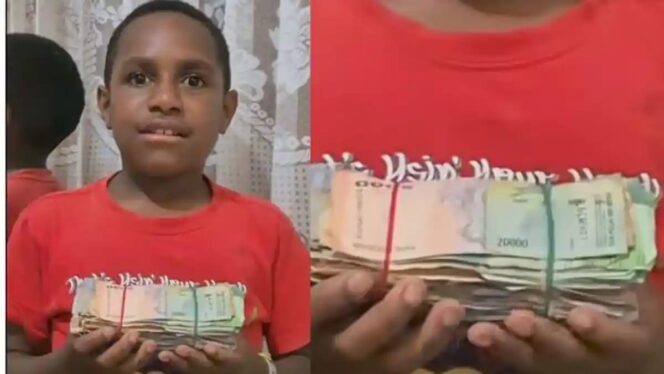 
					Kisah Haru Pison Kogoya, Bocah SD di Papua Rela Bongkar Celengan demi Bantu Korban Banjir Sumatera