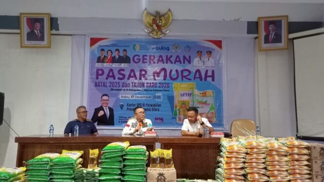 
					Senator Stefa Bersama Pemda dan Bulog Menggelar GPM di Sulut