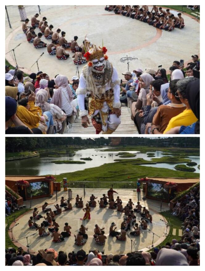 
					Warga dari Sumatera Barat hingga Maluku Utara pilih liburan di TMII