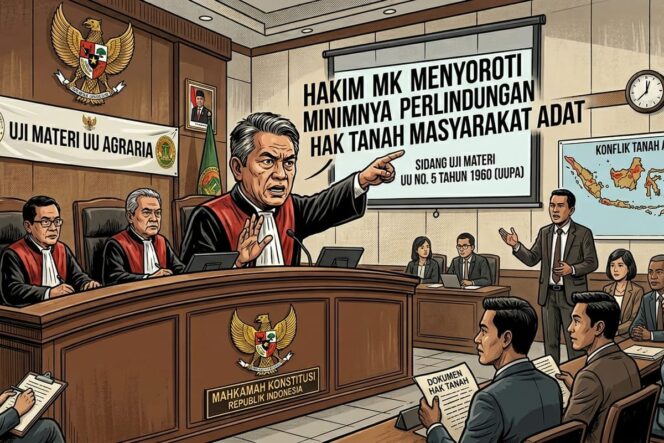 
					Sidang MK, Hakim Sentil Minimnya Perlindungan Tanah Masyarakat Adat