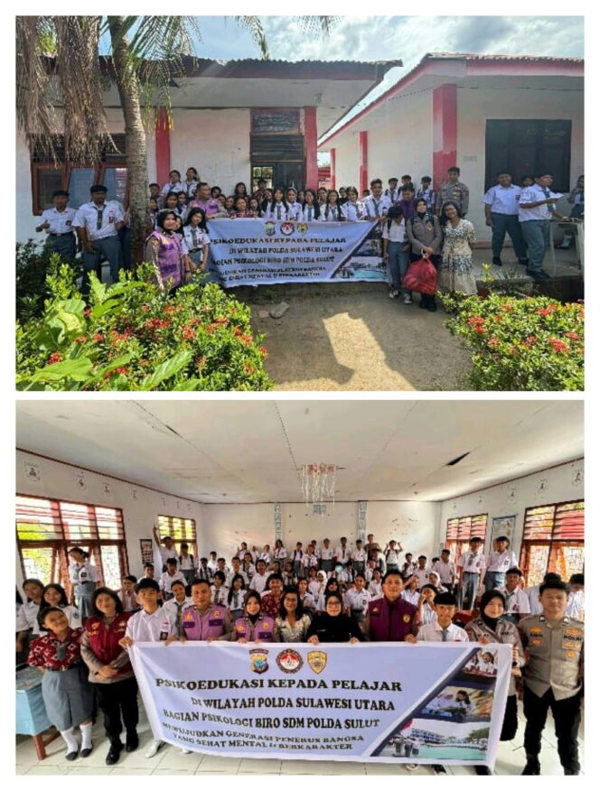 
					Hari Anak Nasional 2026, Biro SDM Polda Sulut Edukasi Pelajar tentang Bahaya Bullying dan Kesehatan Mental