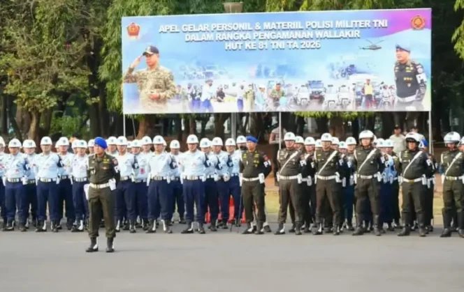 
					Jelang HUT ke-81 TNI, Puspom TNI Perkuat Kesiapan Wallakir, 580 Personel Gabungan Disiagakan